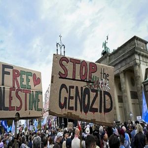 متظاهرون في نيويورك يطالبون بإنهاء القصف الإسرائيلي على غزة