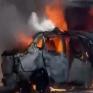 مصر: تفحم 4 مستشارين قضائيين في تصادم مروع