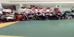 الأمير  عبد الرحمن بن سعود الكبير  بالمشاركة مع أطفال مركز الملك عبد الله