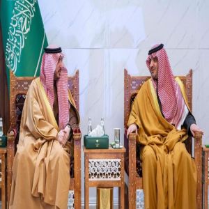الأمير عبدالعزيز بن سعود يلتقي أمير منطقة الجوف ويطّلع على مبادرات المنطقة التنموية