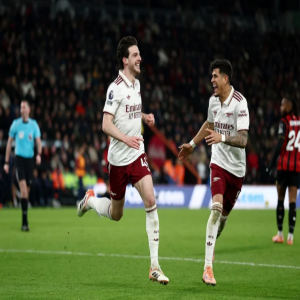 رايس يقود أرسنال لفوز ثمين على بورنموث وصدارة الدوري