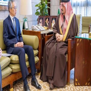 أمير منطقة الرياض يستقبل سفير اليابان لدى المملكة