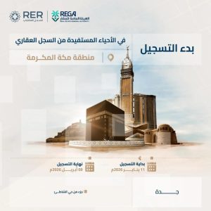 السجل العقاري يبدأ تسجيل 8 أحياء في منطقتي مكة المكرمة والمدينة المنورة