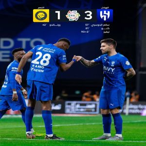 الهلال يهزم النصر بثلاثية في ديربي الرياض