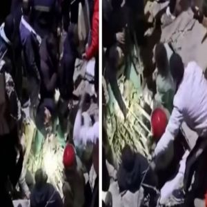 انهيار مبنى سكني في لبنان واحتجاز عائلة تحت الأنقاض