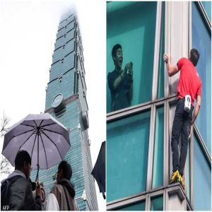 أميركي يتسلق برجا شاهقا "بيديه العاريتين"