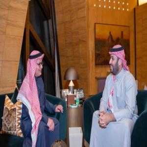 سمو ولي العهد يستقبل البروفيسور عمر ياغي بمناسبة فوزه بجائزة نوبل في الكيمياء لعام 2025