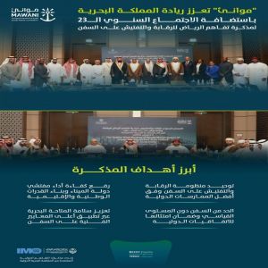 "موانئ" تستضيف الاجتماع الـ23 لمذكرة تفاهم الرياض للرقابة والتفتيش على السفن