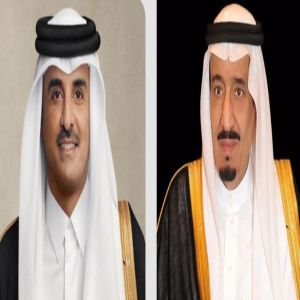 القيادة القطرية تهنئ خادم الحرمين الشريفين بمناسبة ذكرى يوم التأسيس