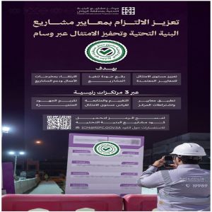 إطلاق مبادرة "ممتثل" لتعزيز جودة الامتثال في مشاريع البنية التحتية بالرياض