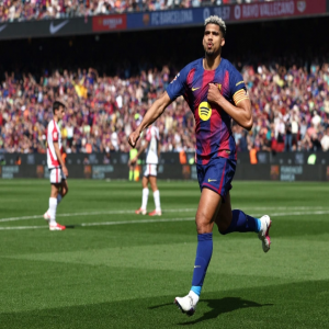 أراوخو يقود برشلونة للفوز على رايو فايكانو في "الليجا"