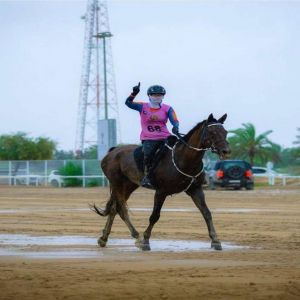 الفارسة سارة تحصد لقب السيدات في سباق القدرة بدبي