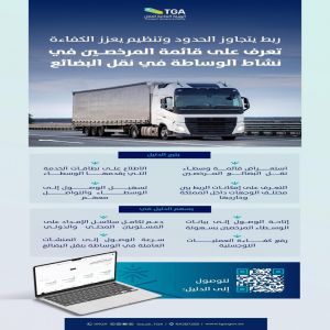 الهيئة العامة للنقل تطلق دليل المرخصين في نشاط الوساطة في نقل البضائع