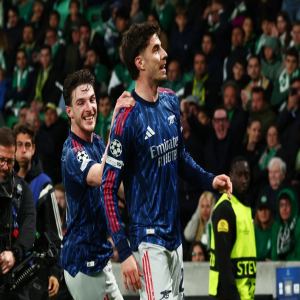 هدف قاتل يقود أرسنال للفوز على سبورتينج في دوري الأبطال