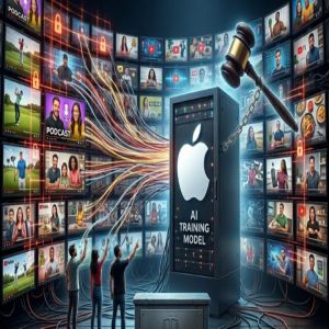 اتهامات لآبل باستخدام محتوى يوتيوب لتدريب نماذج الذكاء الاصطناعي دون إذن