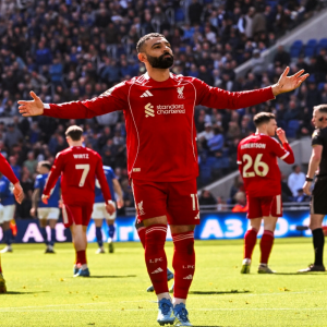 صلاح يعادل رقم جيرارد كأفضل هداف لقمة مرسيسايد في الدوري الإنجليزي