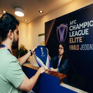 المركز الإعلامي لنهائيات دوري أبطال آسيا للنخبة في جدة يوفر بيئة عمل متكاملة للصحفيين والمصورين
