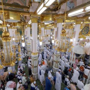 أجواء إيمانية وخدمات متكاملة تواكب طلائع الحجاج في المسجد النبوي