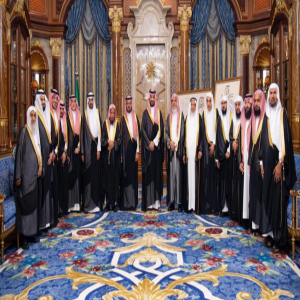 سمو ولي العهد يستقبل مساء أمس وفد تكريم خادم الحرمين الشريفين نظير دعمه ورعايته لجمعيات تحفيظ القرآن الكريم في المملكة