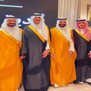 الأمراء(نايف الشعلان) و (سعود الشعلان) و (فيصل الشعلان) يشرفون حفل زواج(أبن) السفير(عبدالله العنزي) المهندس (عبدالعزيز) بالعاصمة الرياض