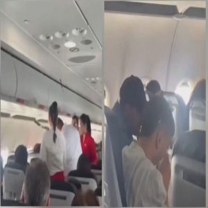 لحظات رعب على طائرة بعد فشل الهبوط بسبب الأحوال الجوية