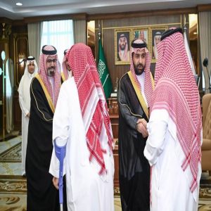 أمير منطقة جازان ونائبه يستقبلان وكلاء الإمارة ومنسوبيها بمناسبة عيد الأضحى