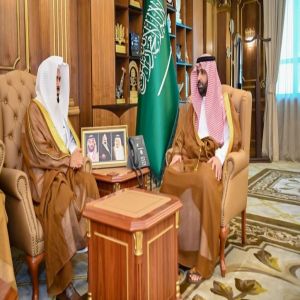 أمير جازان يستقبل رئيس محكمة الاستئناف بالمنطقة