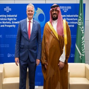 وزير الاقتصاد والتخطيط يجتمع مع الأمين العام لمنظمة التعاون الاقتصادي والتنمية