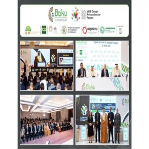 رئيس جمهورية أذربيجان يستقبل وفد رؤساء المؤسسات الأعضاء في مجموعة التنسيق العربية