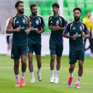 المنتخب السعودي يستأنف تدريباته استعدادًا لمواجهة منتخب الرأس الأخضر في كأس العالم
