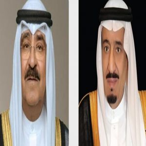 القيادة الكويتية تعزّي خادم الحرمين الشريفين في شهداء حادث سقوط الطائرة التابعة لشركة أرامكو السعودية
