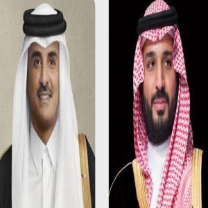 سمو ولي العهد يعزي أمير دولة قطر في وفاة صاحب السمو الشيخ حمد بن خليفة آل ثاني أمير دولة قطر السابق