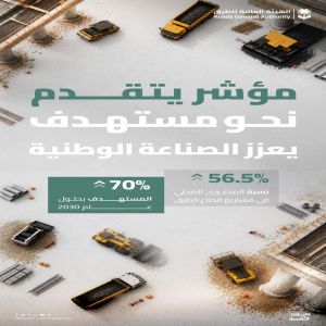 "هيئة الطرق" تحقق 56.5% محتوى محلي في مشاريعها وتتخطى المستهدف السنوي