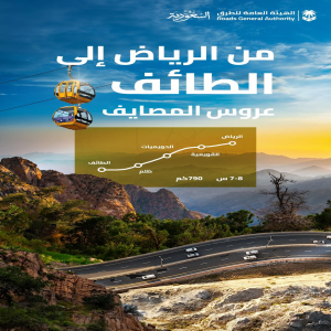 "هيئة الطرق": مسار بري بطول 790 كم يُسهّل التنقل بين الرياض والطائف ويعزز الحركة السياحية