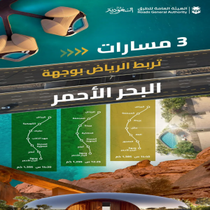 "هيئة الطرق": شبكة الطرق تدعم الوصول إلى وجهة البحر الأحمر عبر 3 مسارات برية متنوعة لدعم السياحة