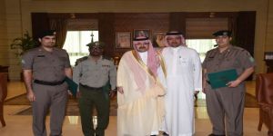 سمو الأمير مشعل بن ماجد يكرم عددمن منسوبي إدارة الأمن وجوازات منطقة مكة المكرمة‏