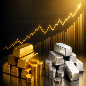 ارتفاع الذهب و المعادن النفيسة الأخرى مع تراجع الدولار