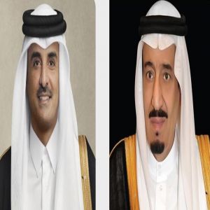 القيادة القطرية تهنئ خادم الحرمين الشريفين بمناسبة اليوم الوطني السعودي