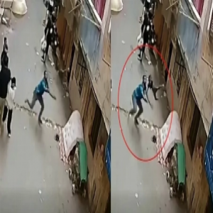 التقطه في الهواء.. شاهد كيف أنقذ شاب مصري طفلاً سقط من بناية سكنية