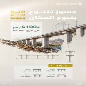 "هيئة الطرق": أكثر من 4,100 جسر في المملكة