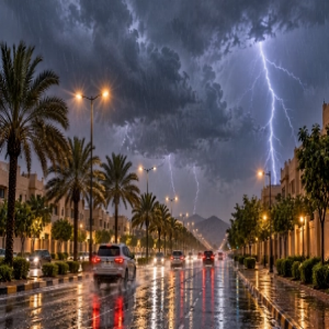 «الأرصاد»: أمطار رعدية غزيرة وسيول متوقعة على 9 مناطق