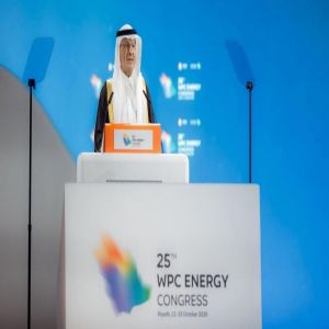 سمو وزير الطاقة وزير الصناعة والثروة المعدنية يفتتح أعمال مؤتمر البترول العالمي الخامس والعشرين في الرياض