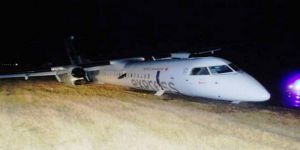 إصابة 23 راكباً بعد انزلاق طائرة كندية أثناء هبوطها