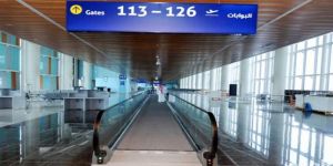 رحلة (السعودية) رقم 1435 تدشن أول هبوط في مطار المدينة الجديد