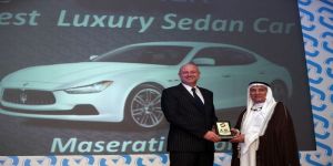 Maserati Ghibli awarded best luxury sedan in Saudi Arabia