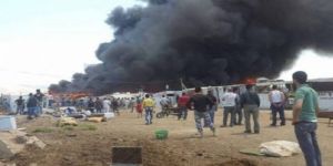 وفاة 6 سوريين في حريق داخل مخيم للاجئين بلبنان